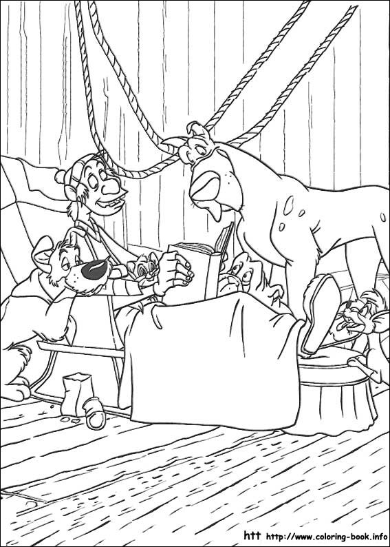 Oliver and Company coloring picture